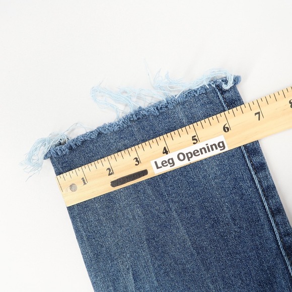 Kut From The Kloth Reese‎ Jeans Womens 6 High Rise Ankle Straight Leg Fray Hem - Picture 7 of 10
